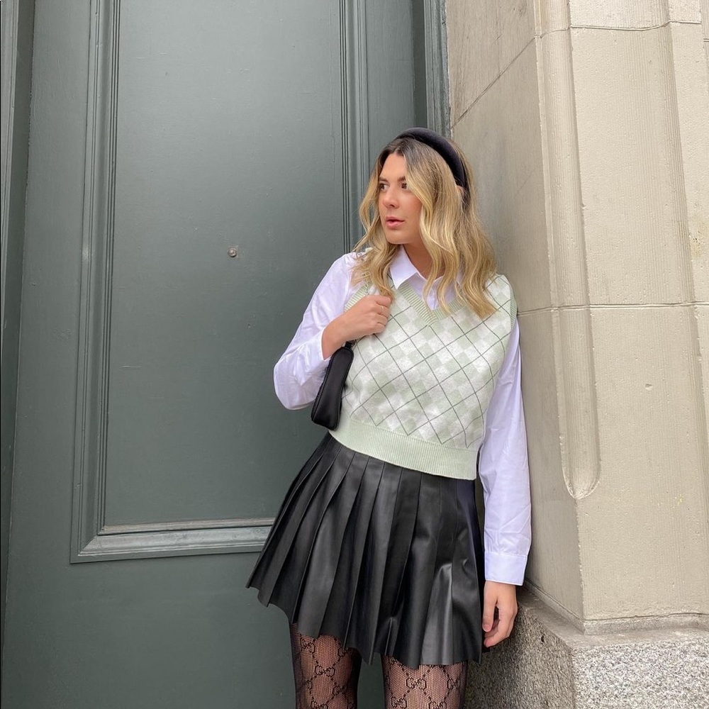 Zara leather skirt